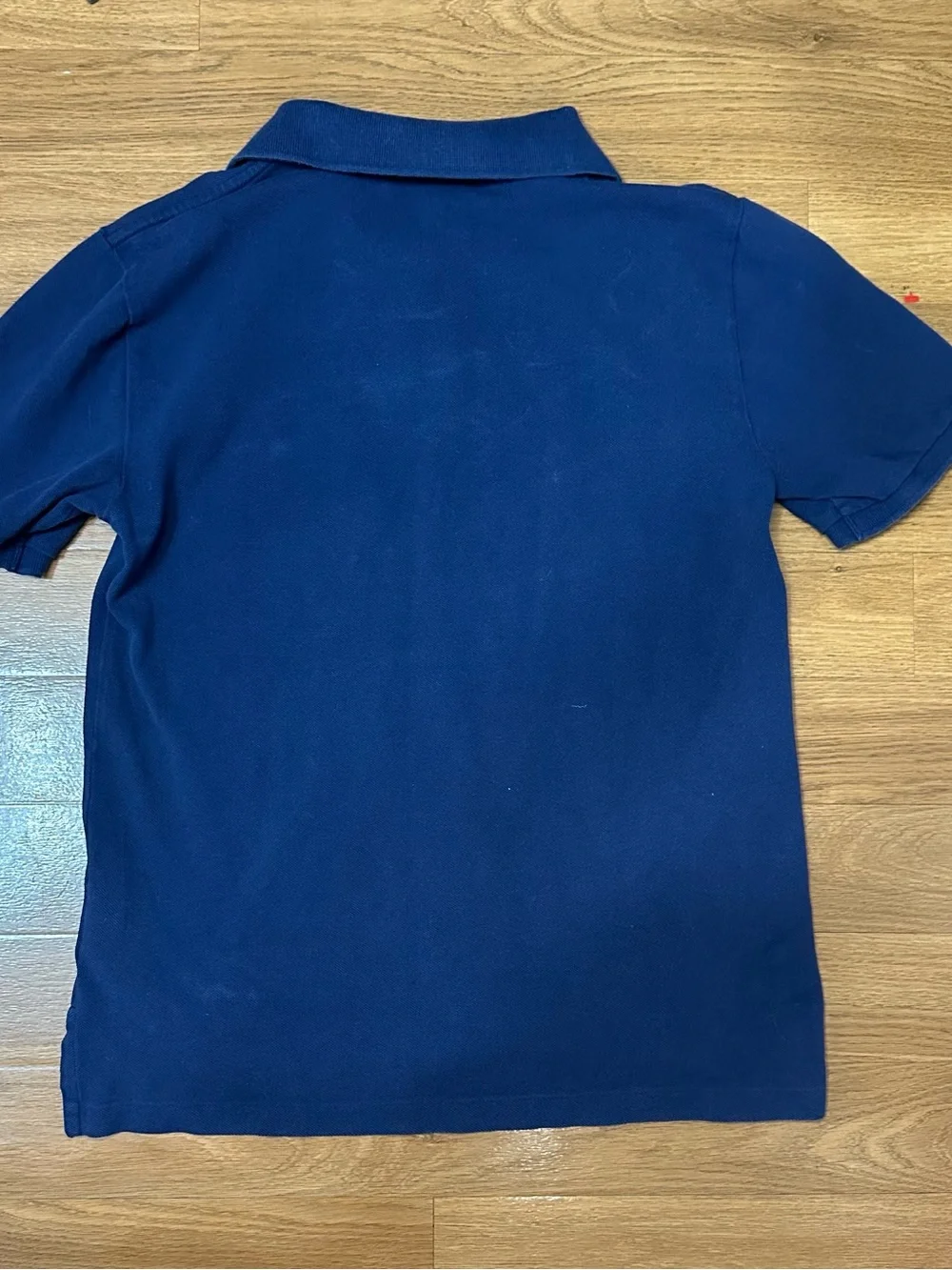 Ralph Lauren Navy Polo Shirt with Embroidered Bear